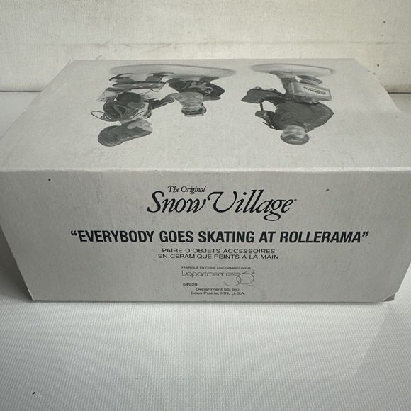 Department 56 Snow Village Everybody Goes Skating Rollerama 54928 Accessory - Picture 4 of 4